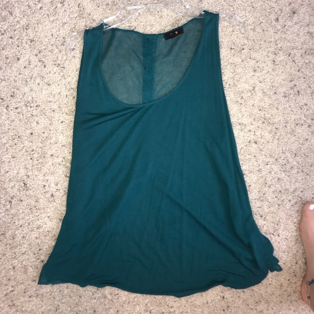 Green tank top